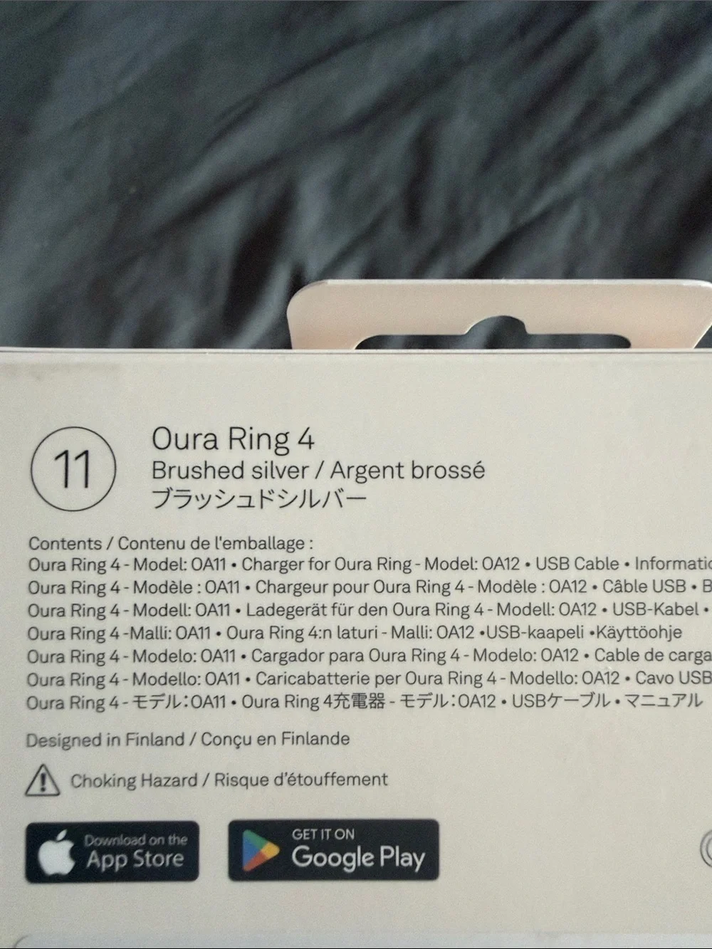 Oura Smart Ring 4 - Brushed Silver Finish